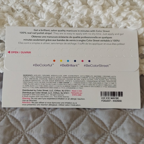 Any 2/$20 Ice Ice Maybe Color Street nails - Picture 3 of 3